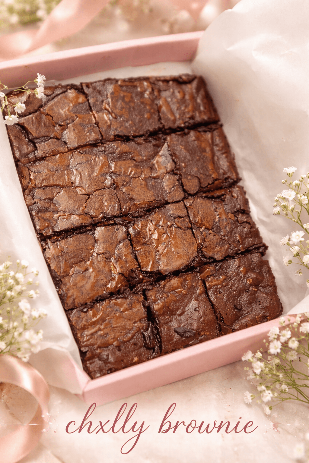 Dark Chocolate Fudge Brownies, Freshly Baked