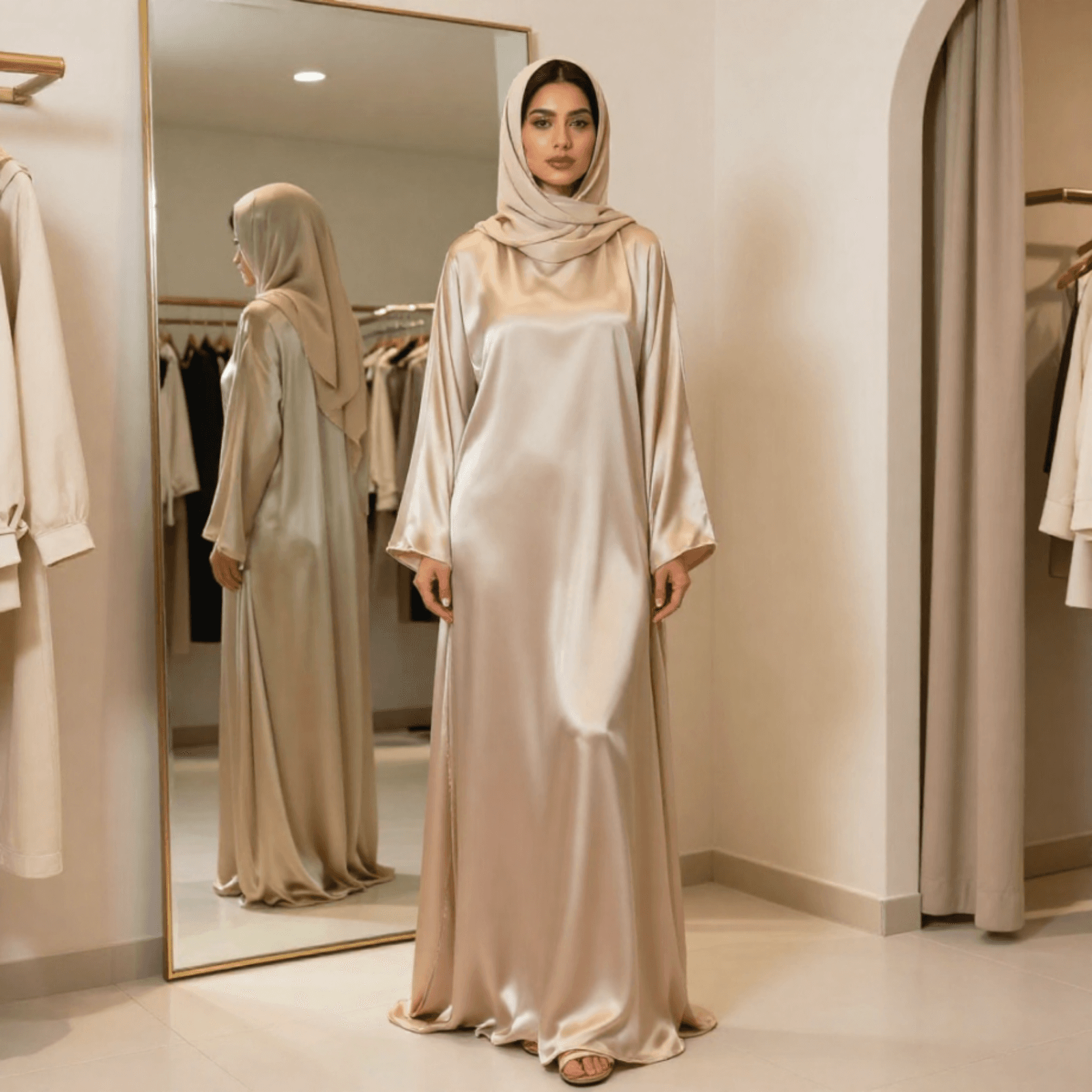 Satin Abaya